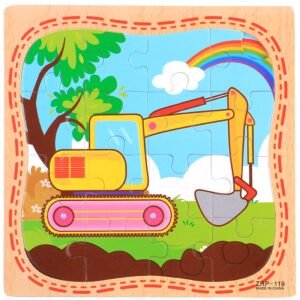 Rompecabezas de madera infantil pala