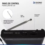 Radio portátil Suono baterías recargables Fm/Am - Imagen 3
