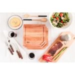 Set tabla pentagonal para asado madera Mijo