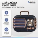 Parlante mini retro inalambrico portatil con mascota - Imagen 3