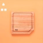 Set tabla pentagonal para asado madera Mijo - Imagen 5