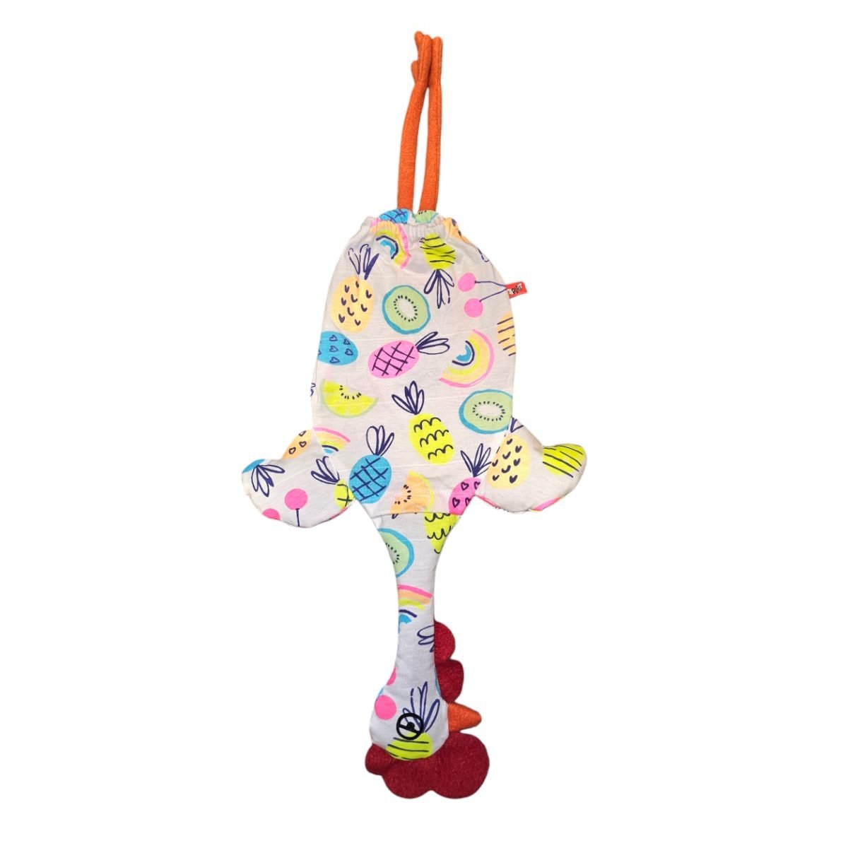 00014NEOBLA Dispenser de bolsas gallina Etelvina Blanca con dibujos neon - Imagen 1