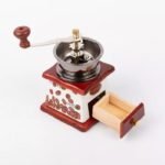 Molinillo de madera y ceramica moledor granos de cafe vintage - Imagen 2