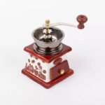 Molinillo de madera y ceramica moledor granos de cafe vintage