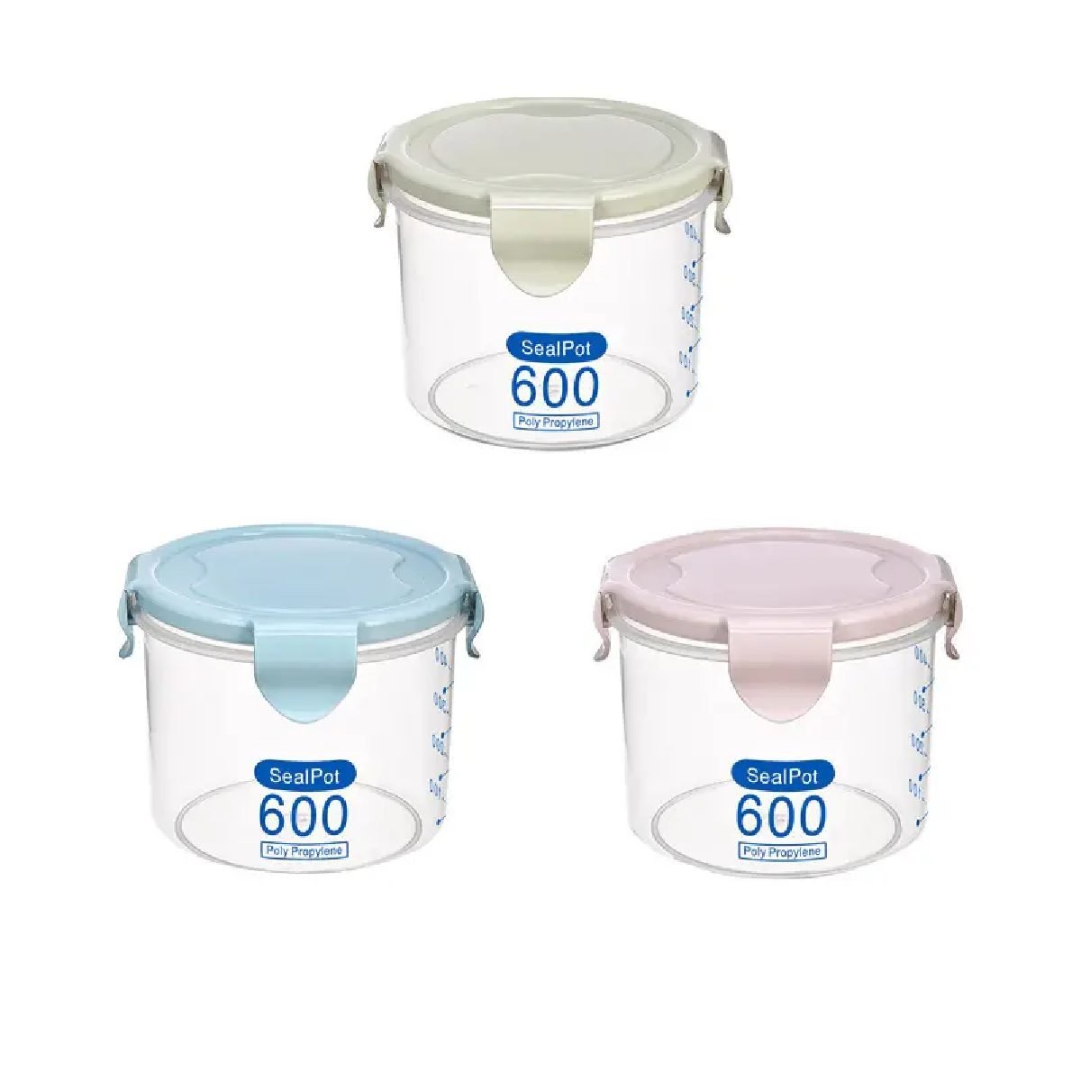 006771 Tupper plastico medidor 600ml con tapa - Imagen 1