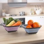 Colador cuadrado plegable silicona 27 cm - Imagen 3