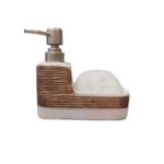 Dispenser jabon de ceramica con esponja - Imagen 2