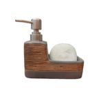 Dispenser jabon de ceramica con esponja