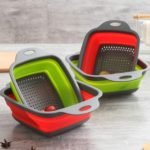 Escurridor cuadrado plegable silicona 18 cm - Imagen 5
