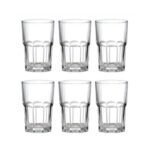 Vaso de vidrio faceteado 300 ml