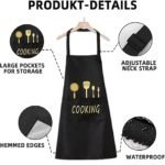 Delantal cocina para adulto de tela - Imagen 9