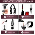 Set vino botella estuche 5 piezas sacacorchos - Imagen 5