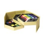 Set de pinturas hexagonal dibujo arte - Imagen 5