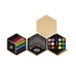 Set de pinturas hexagonal dibujo arte