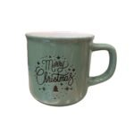 Taza retro ceramica con frase " Merry christmas "