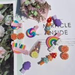 Set de hebillas para el pelo x 10 arcoiris paletas - Imagen 3