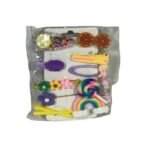 Set de hebillas para el pelo x 10 arcoiris paletas