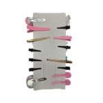 Set de hebillas para el pelo x 10 rosas - Imagen 2