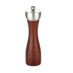 Pimentero de madera con tapa de metal