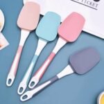 Espatula de silicona con mango de plastico