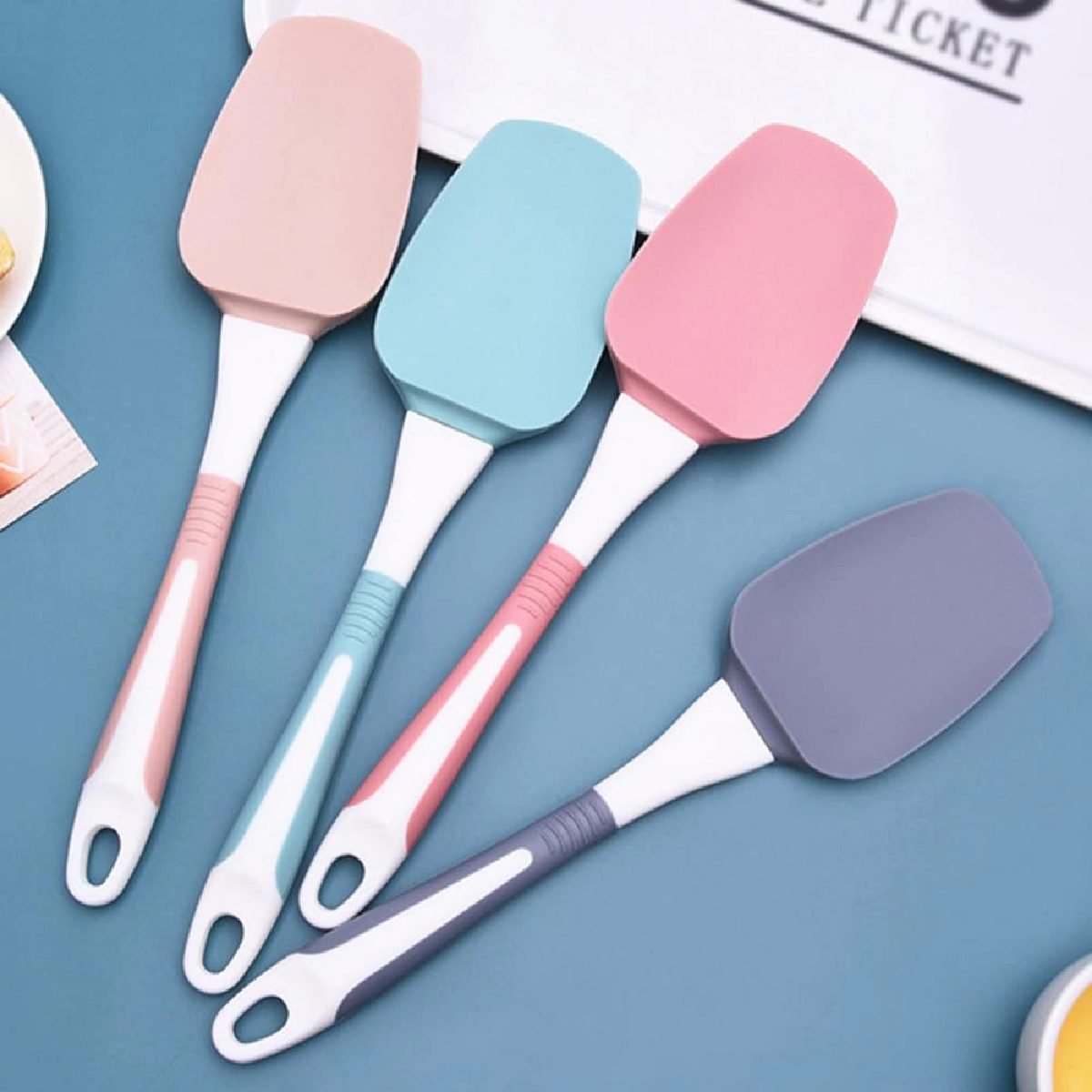 2 Espatula de silicona con mango de plastico - Imagen 1
