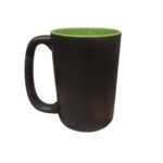 Tazas de porcelana bicolor altas y anchas - Imagen 3