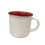 Taza porcelana bicolor blanca con color interno - Imagen 2