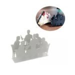 Porta servilletas servilletero Acero Inox Diseño arroba - Imagen 5