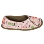 Pantuflas floripondias estampa modelo Gracia mujer invierno - Imagen 3