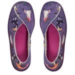 Pantuflas floripondias estampa modelo Gracia mujer invierno