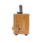 Radio parlante retro vintage AM /FM bluetooth pila soporte celular - Imagen 2
