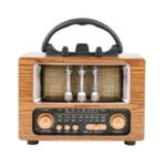 Radio parlante retro vintage AM /FM bluetooth pila soporte celular