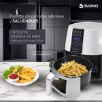 Freidora De Aire Suono Led Digital Air Fryer 3.8 L 1450 W - Imagen 4