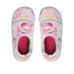 Pantuflas floripondias Geranio flamencos detalles cordón