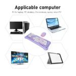 Kit teclado teclas redondas y mouse inalambrico - Imagen 4
