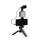 Kit streaming luz led iluminador cámara celular micrófono - Imagen 2