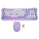 Kit teclado teclas redondas y mouse inalambrico