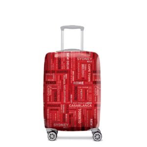 Funda valija cubritas Mediana Cities Rojo