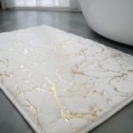 Alfombra antideslizante terciopelo efecto marmol - Imagen 2