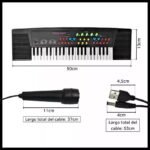Piano organo teclado musical infantil con Microfono - Imagen 2