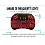 Teclado inalámbrico mini keyboard Smart Tv recargable USB 2.4 GHZ - Imagen 3