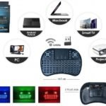 Teclado inalámbrico mini keyboard Smart Tv recargable USB 2.4 GHZ - Imagen 4