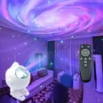 Astronauta led proyector nebula galaxia estrella