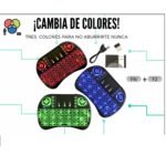 Teclado inalámbrico mini keyboard Smart Tv recargable USB 2.4 GHZ - Imagen 2
