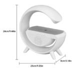 Parlante portatil bluetooth con base inalambrica iluminación led RGB - Imagen 2