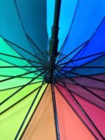 Paraguas multicolor 16 varillas funda plastica telescopica - Imagen 7