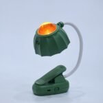 Velador flor flexible broche luz doble - Imagen 6
