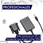 Adaptador conversor VGA macho a HDMI hembra - Imagen 2
