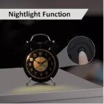 Reloj despertador antiguo doble campana fluorescente - Imagen 10