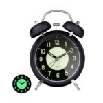 Reloj despertador antiguo doble campana fluorescente - Imagen 12